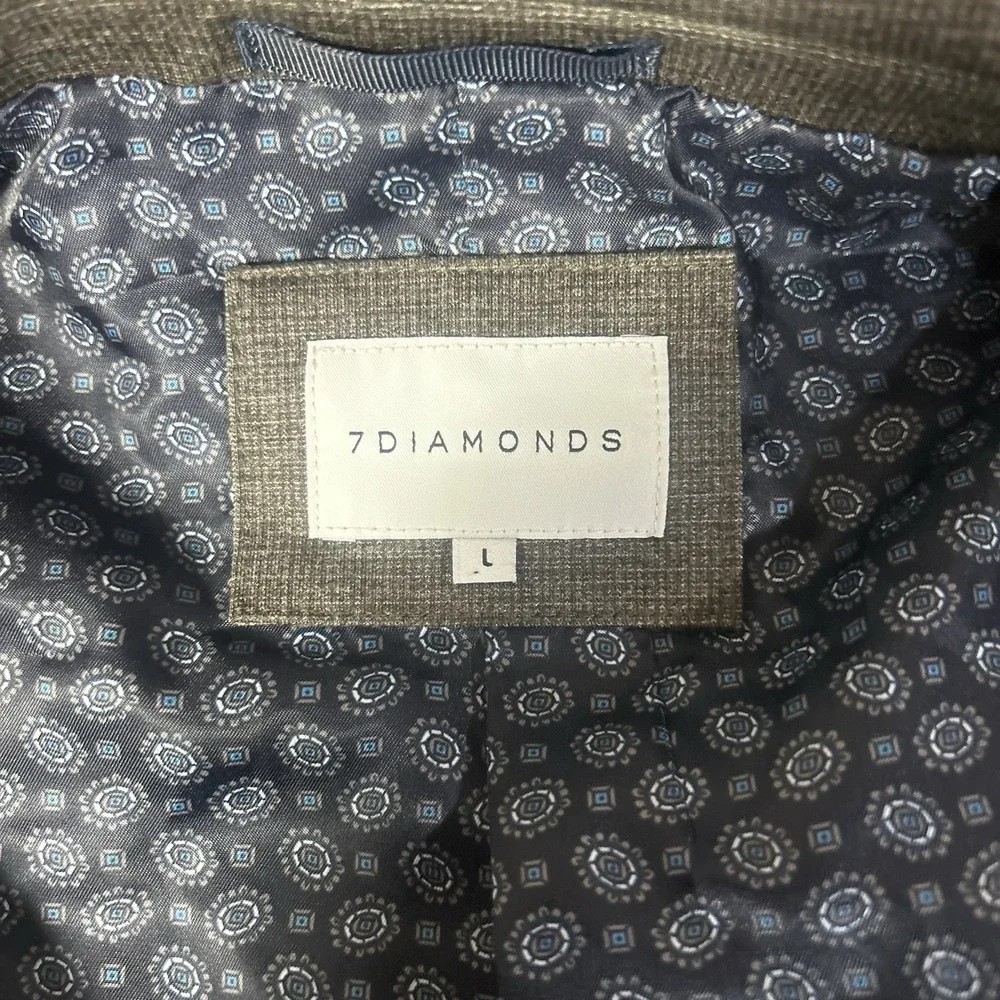 7Diamonds Newport Unstructured Blazer Tan Mens Sz L Performance Stretch Work
